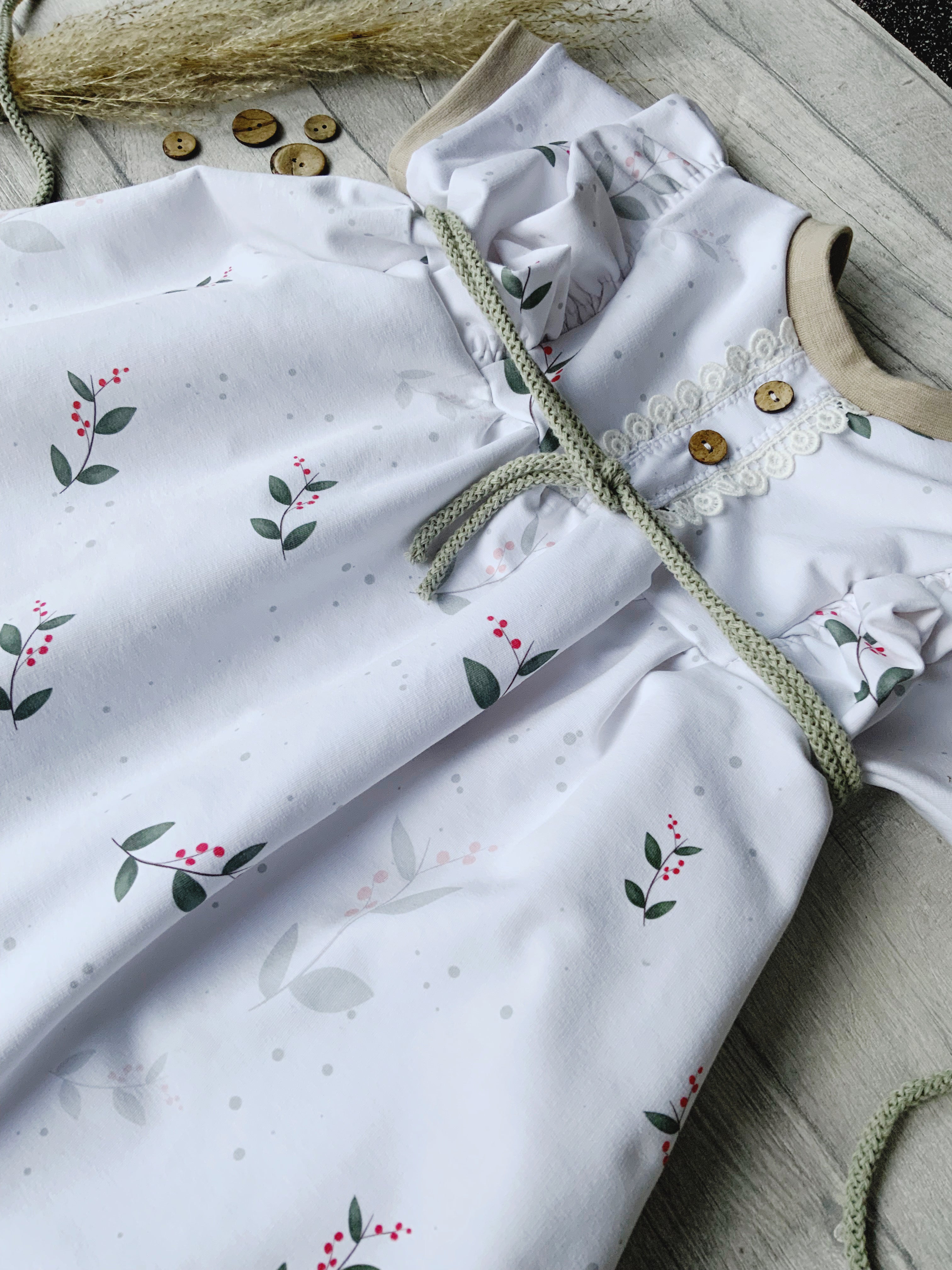 Kleine Blätter  Stoff Eigenproduktion